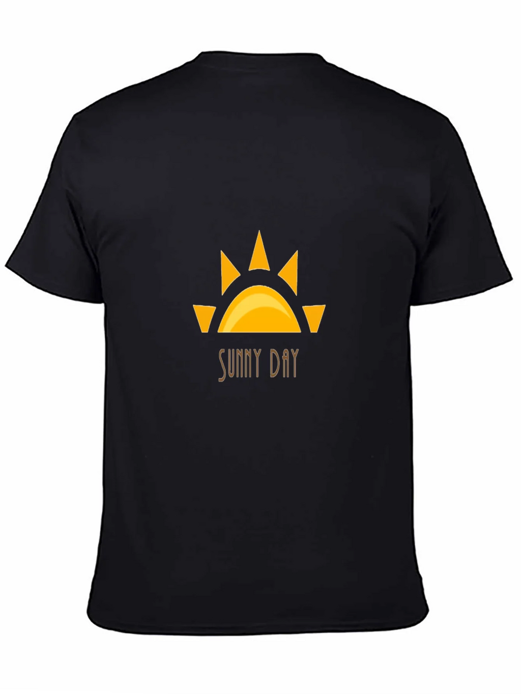 Sunny Day Graphic Tee - Black Cotton T-Shirt product image 7