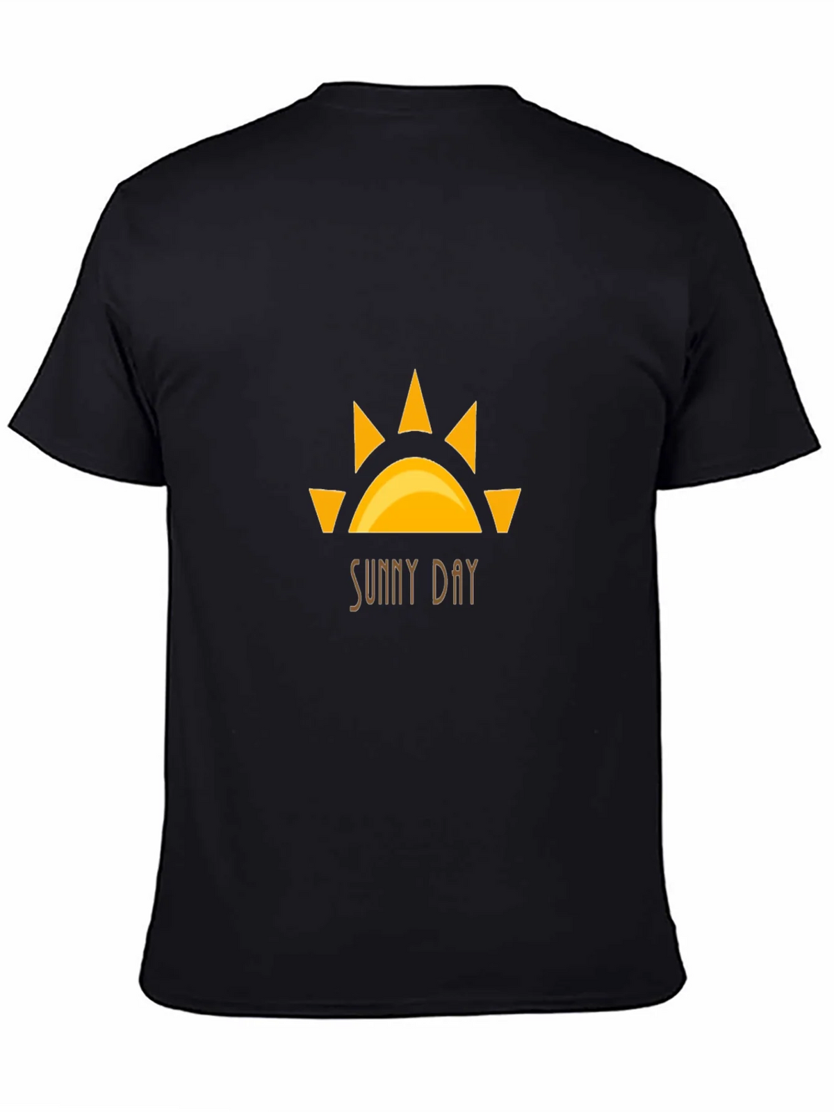 Sunny Day Graphic Tee - Black Cotton T-Shirt product image 7