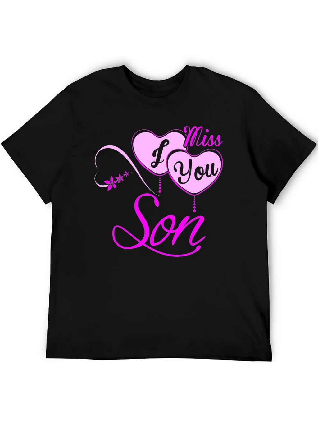 I Miss You Son Black T-Shirt product image 8