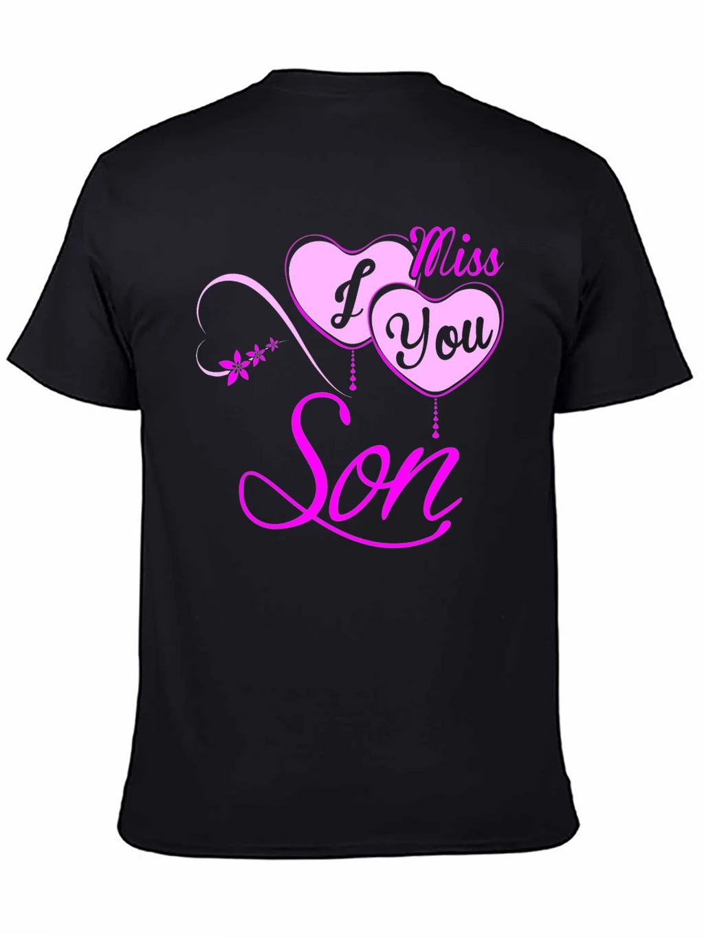 I Miss You Son Black T-Shirt product image 7
