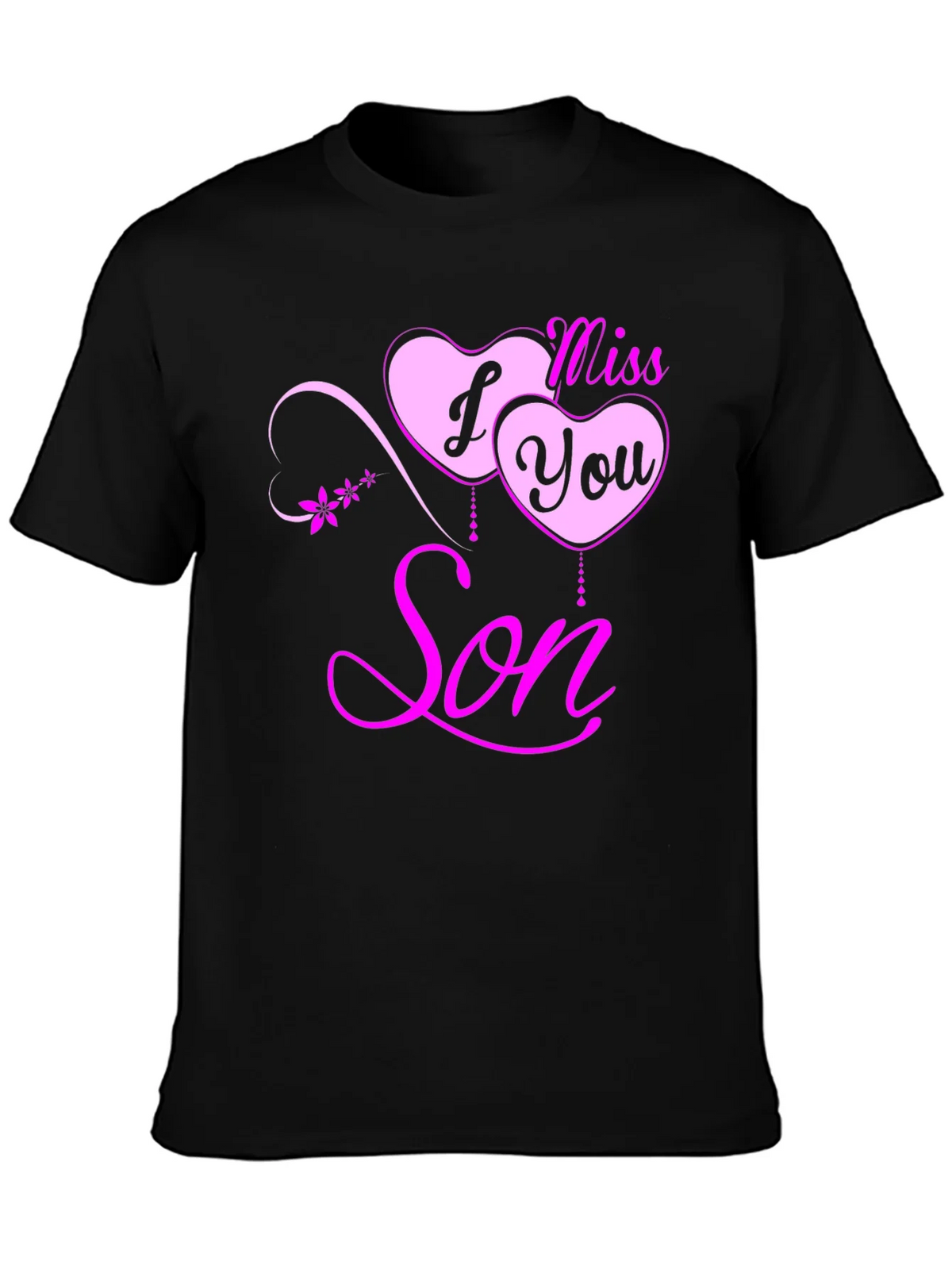 I Miss You Son Black T-Shirt product image 6