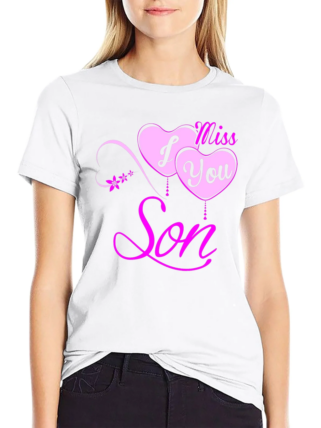 I Miss You Son Black T-Shirt product image 11