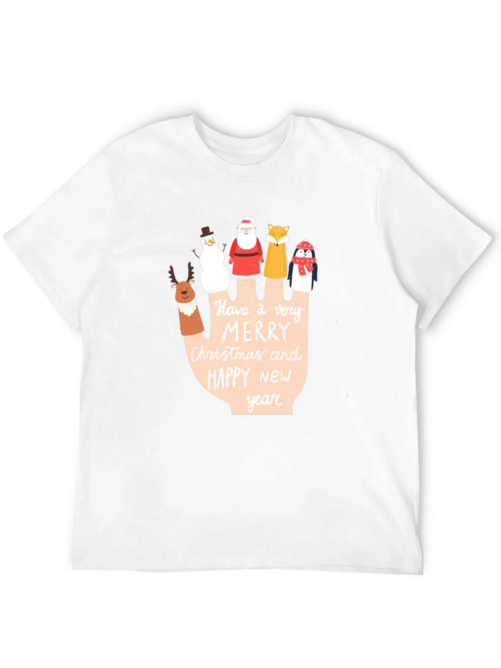Holiday Cheer T-Shirt: Merry Christmas & Happy New Year product image 3