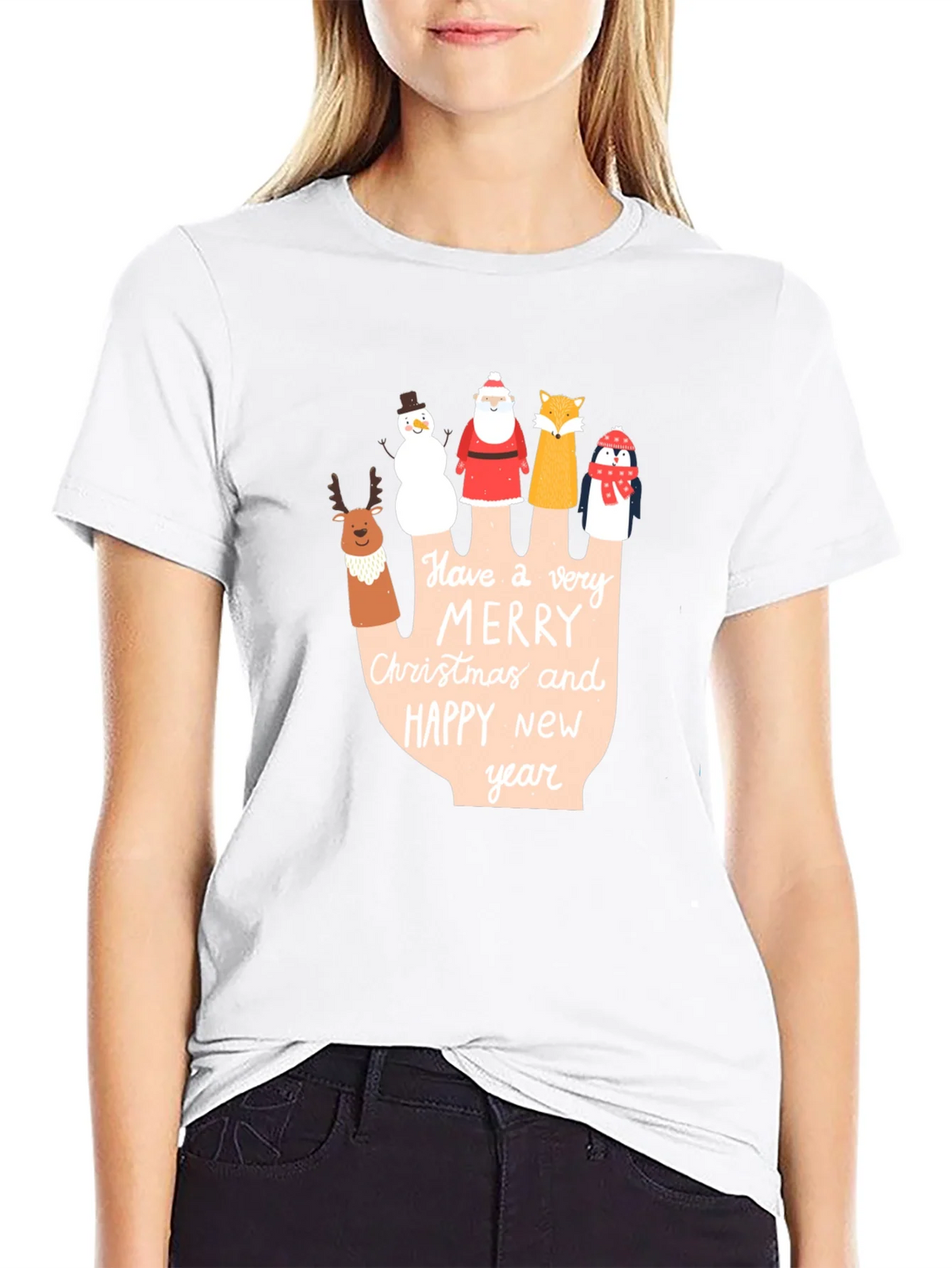 Holiday Cheer T-Shirt: Merry Christmas & Happy New Year product image 11