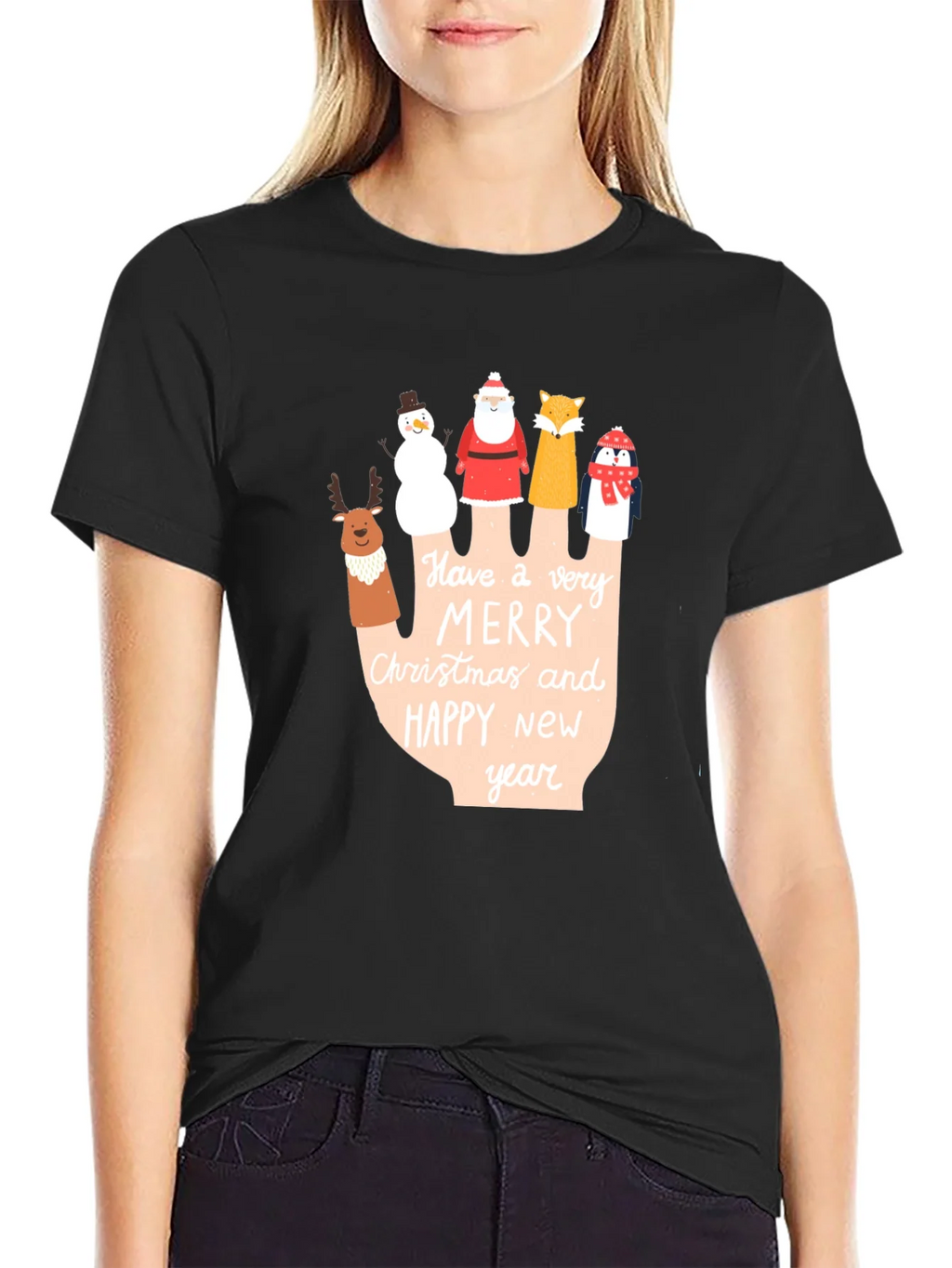 Holiday Cheer T-Shirt: Merry Christmas & Happy New Year product image 5