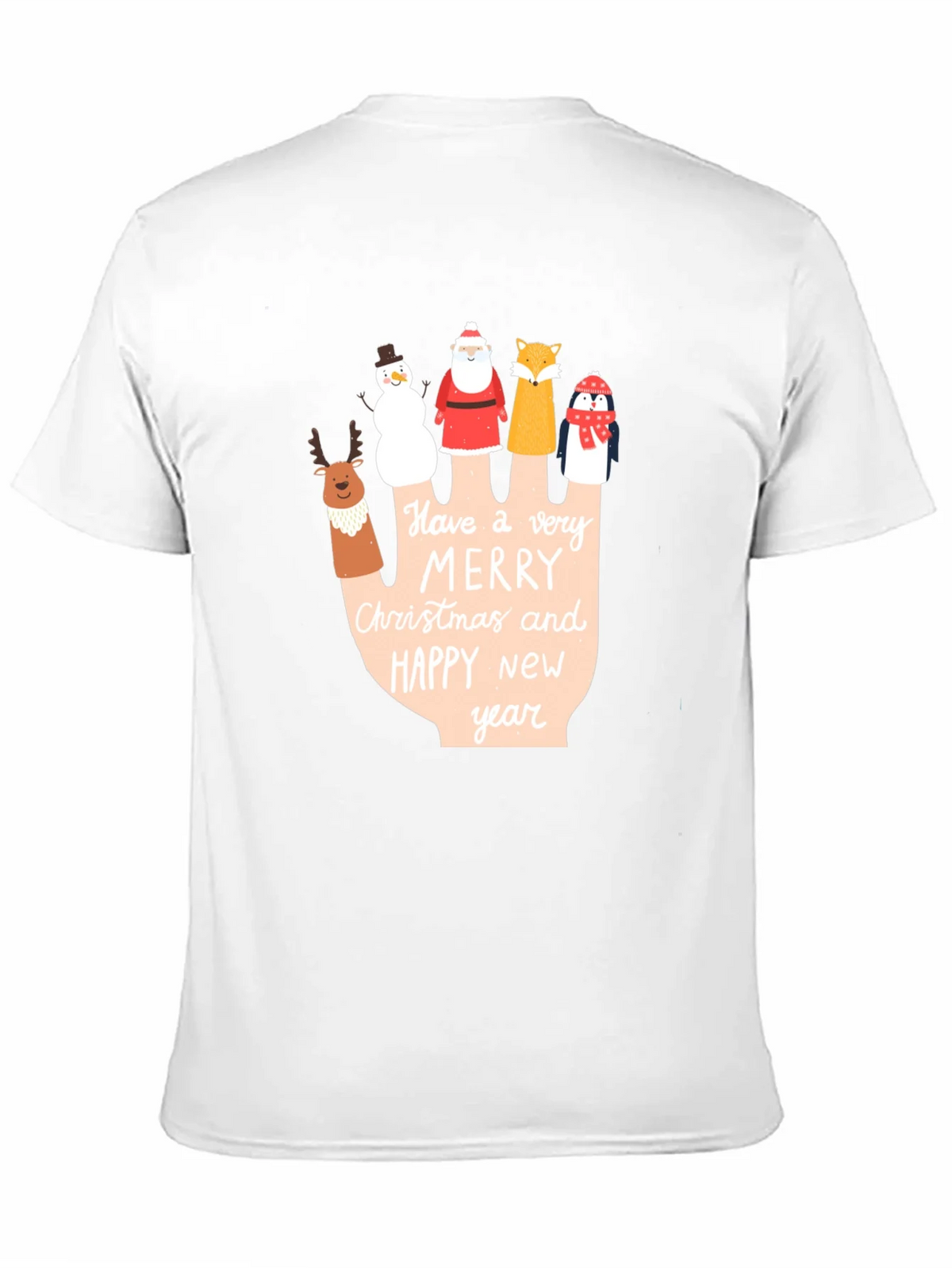 Holiday Cheer T-Shirt: Merry Christmas & Happy New Year product image 2