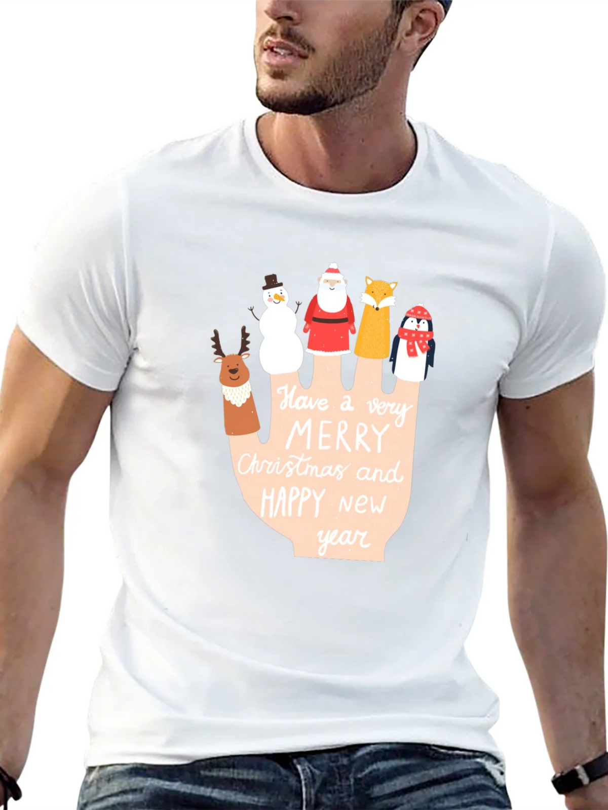 Holiday Cheer T-Shirt: Merry Christmas & Happy New Year product image 4