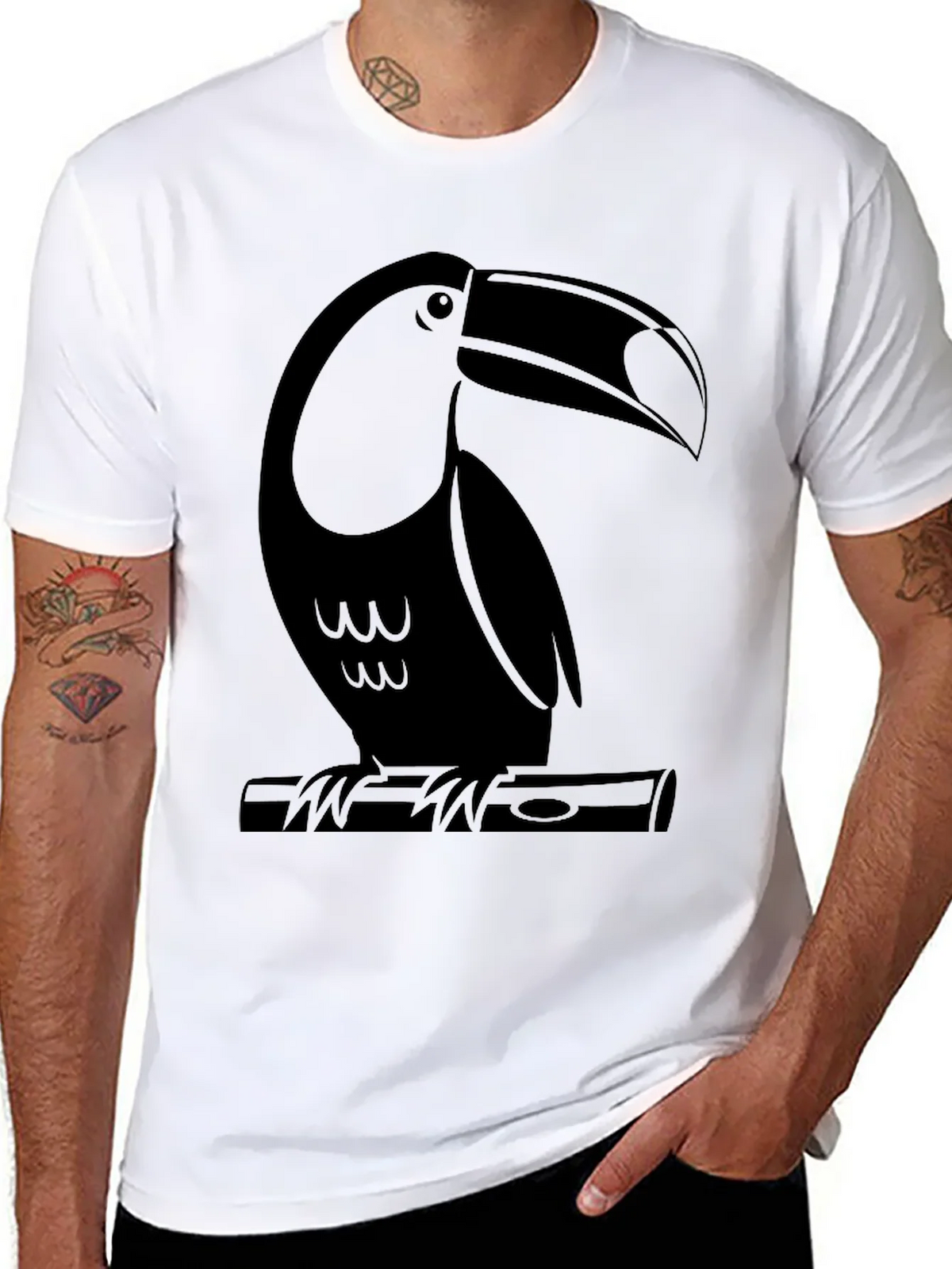 Toucan Graphic T-Shirt - Black product image 10