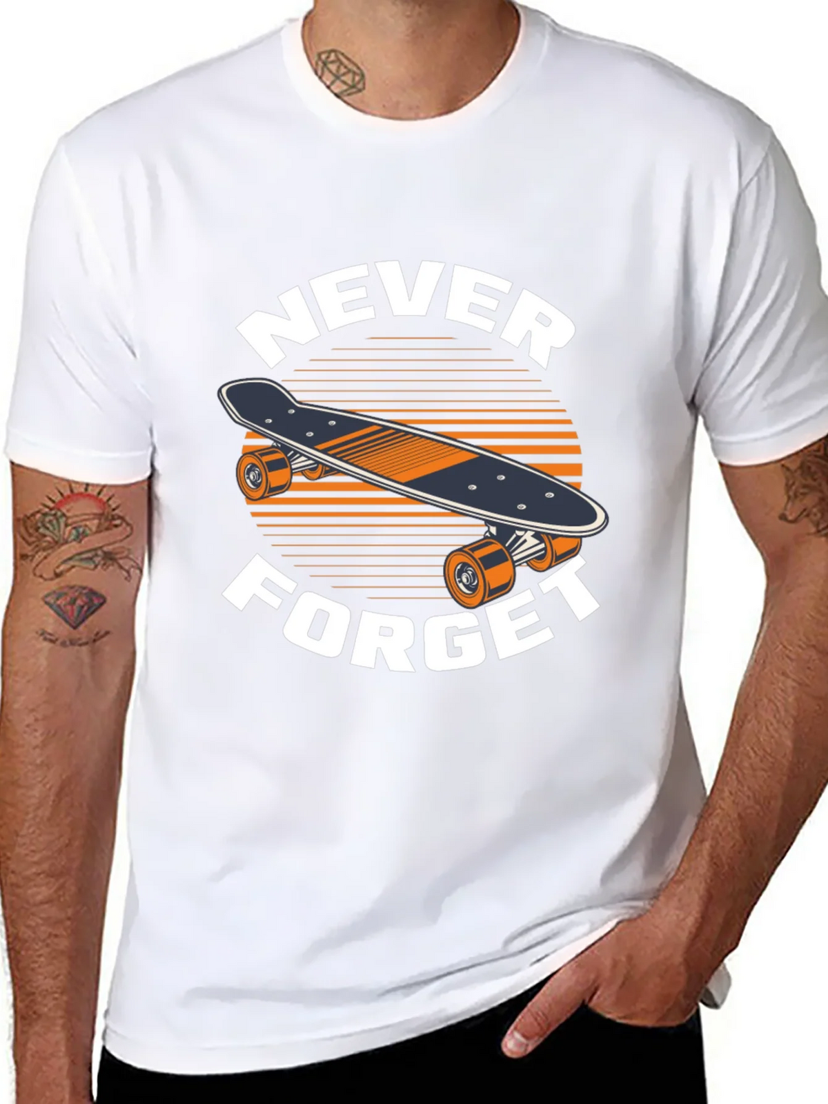 Never Forget Skateboard T-Shirt product image 10