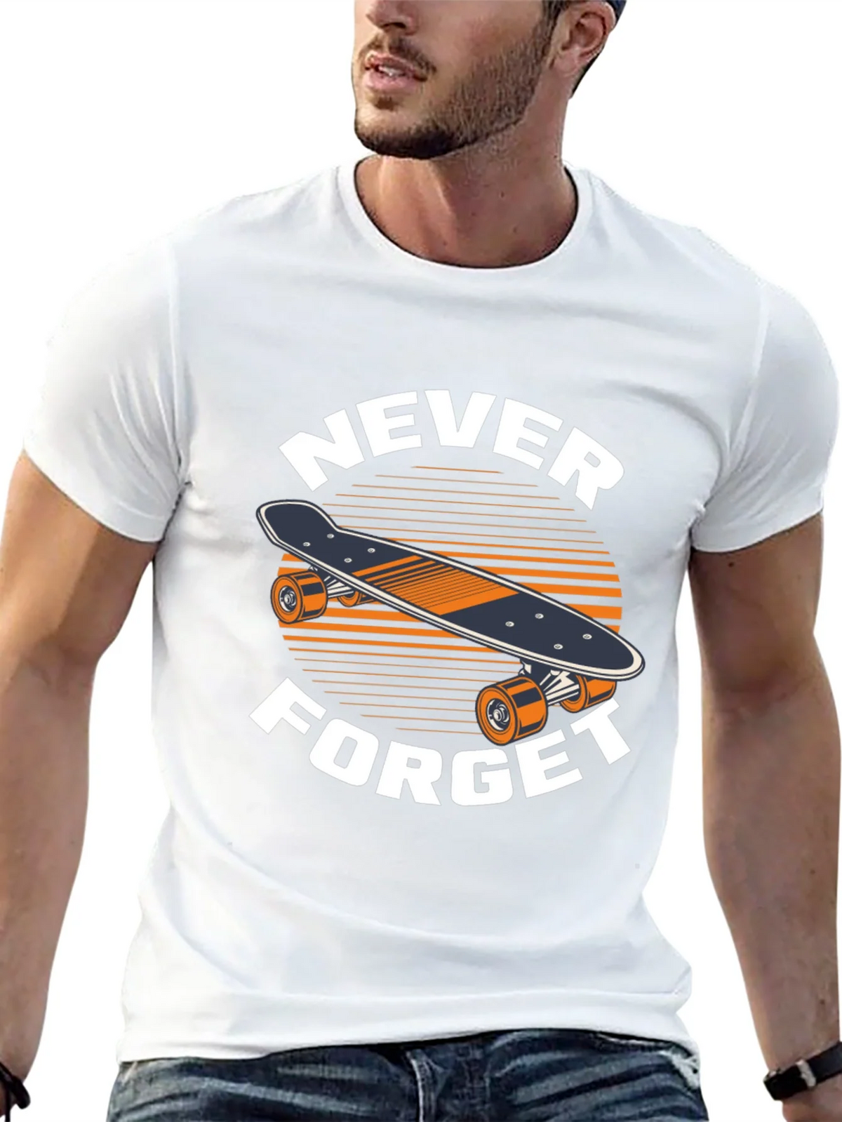 Never Forget Skateboard T-Shirt product image 4