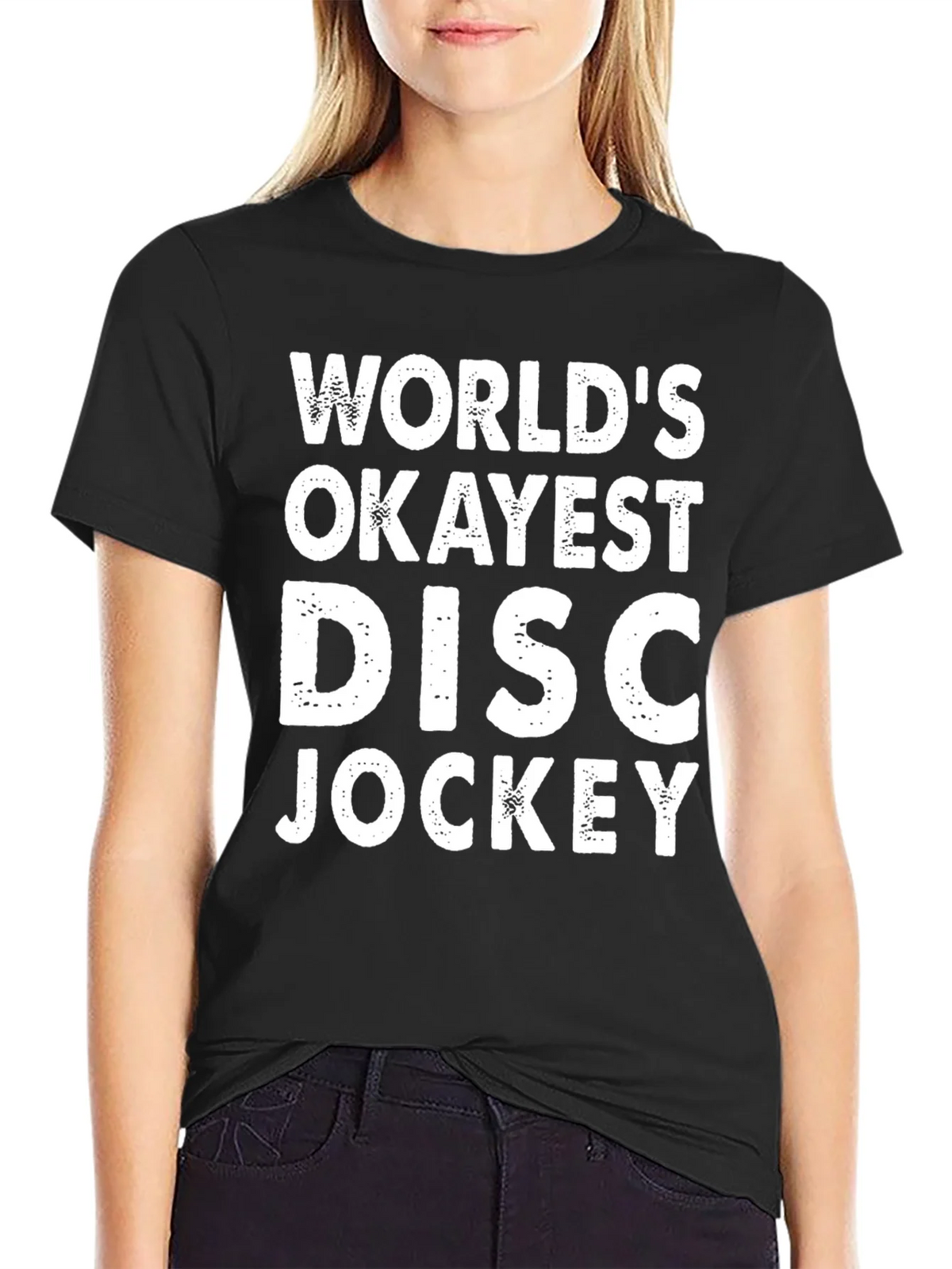 Worlds Okayest Disc Jockey T-Shirt product image 5