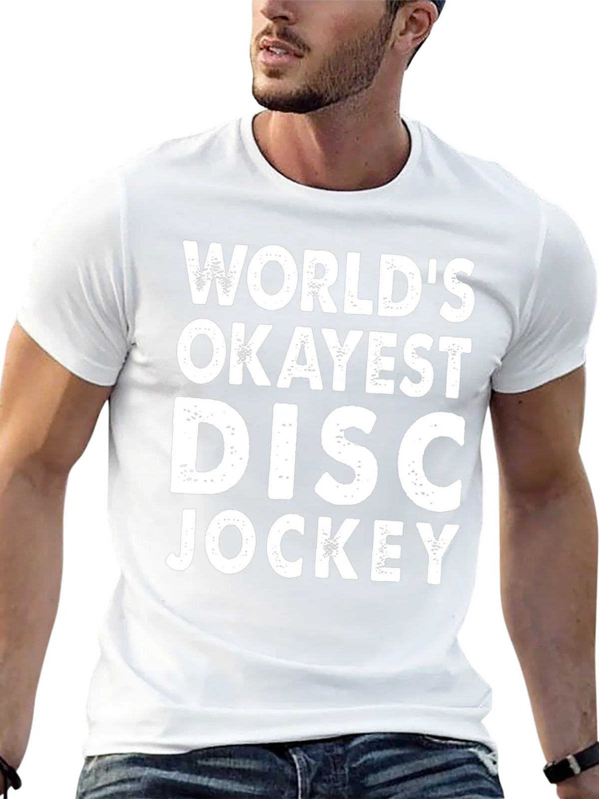 Worlds Okayest Disc Jockey T-Shirt product image 4