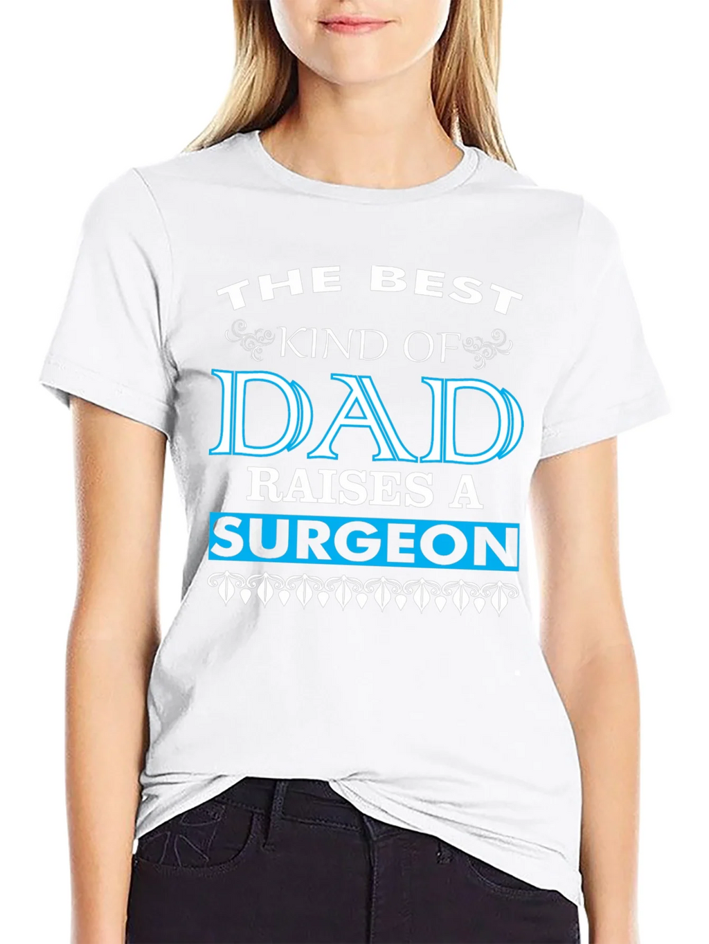 Best Dad Raises a Surgeon Black T-Shirt product image 11
