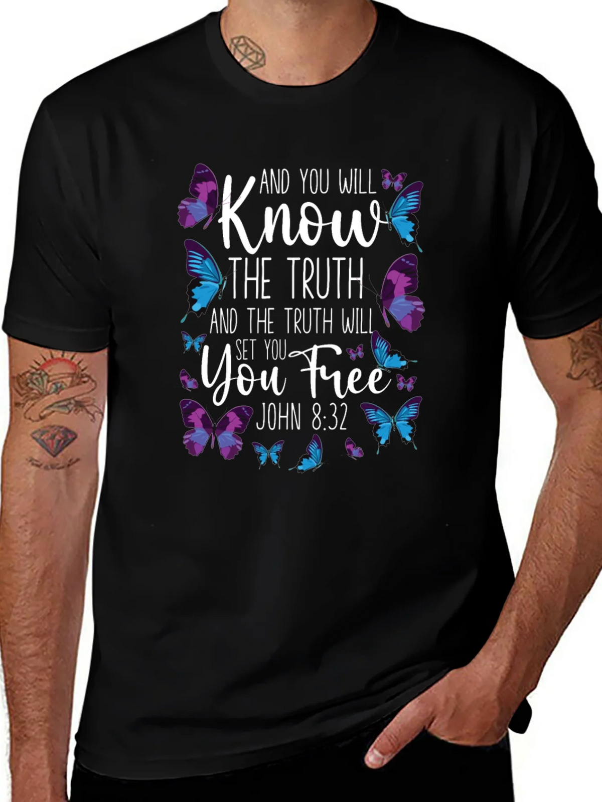 Know The Truth Butterfly T-Shirt product image 1