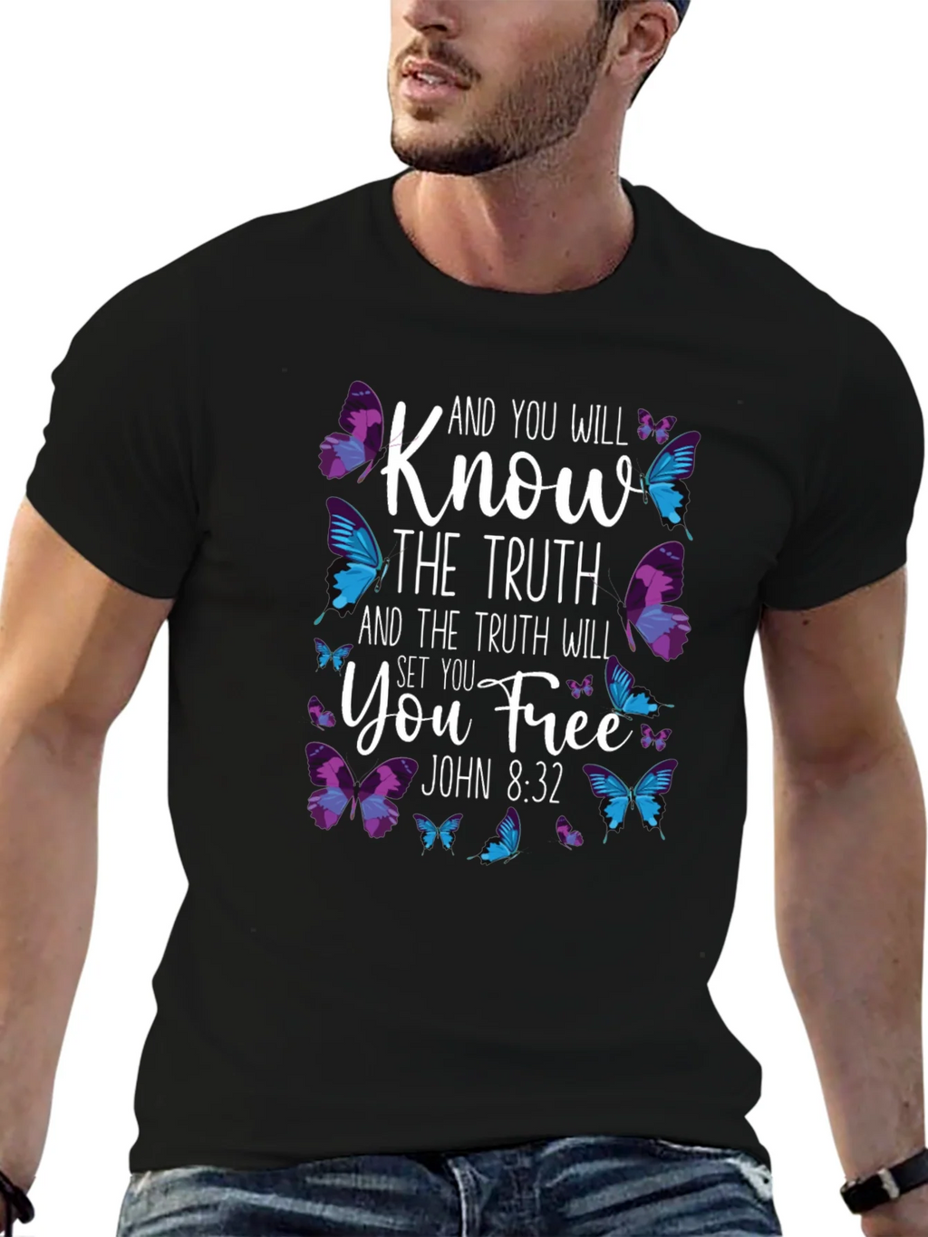 Know The Truth Butterfly T-Shirt product image 9