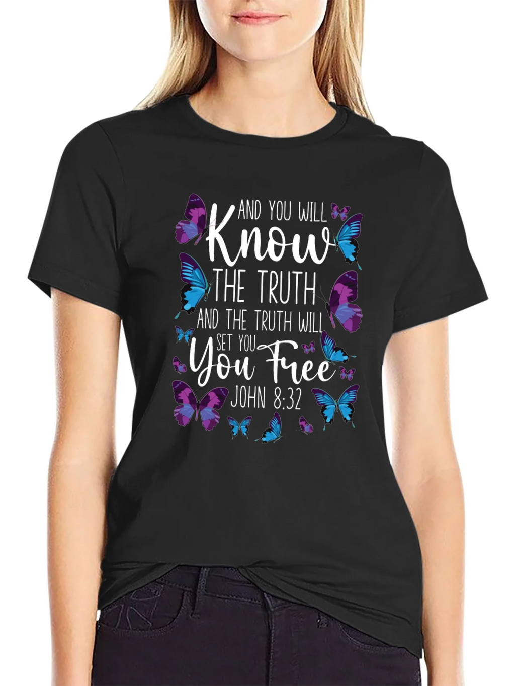 Know The Truth Butterfly T-Shirt product image 5