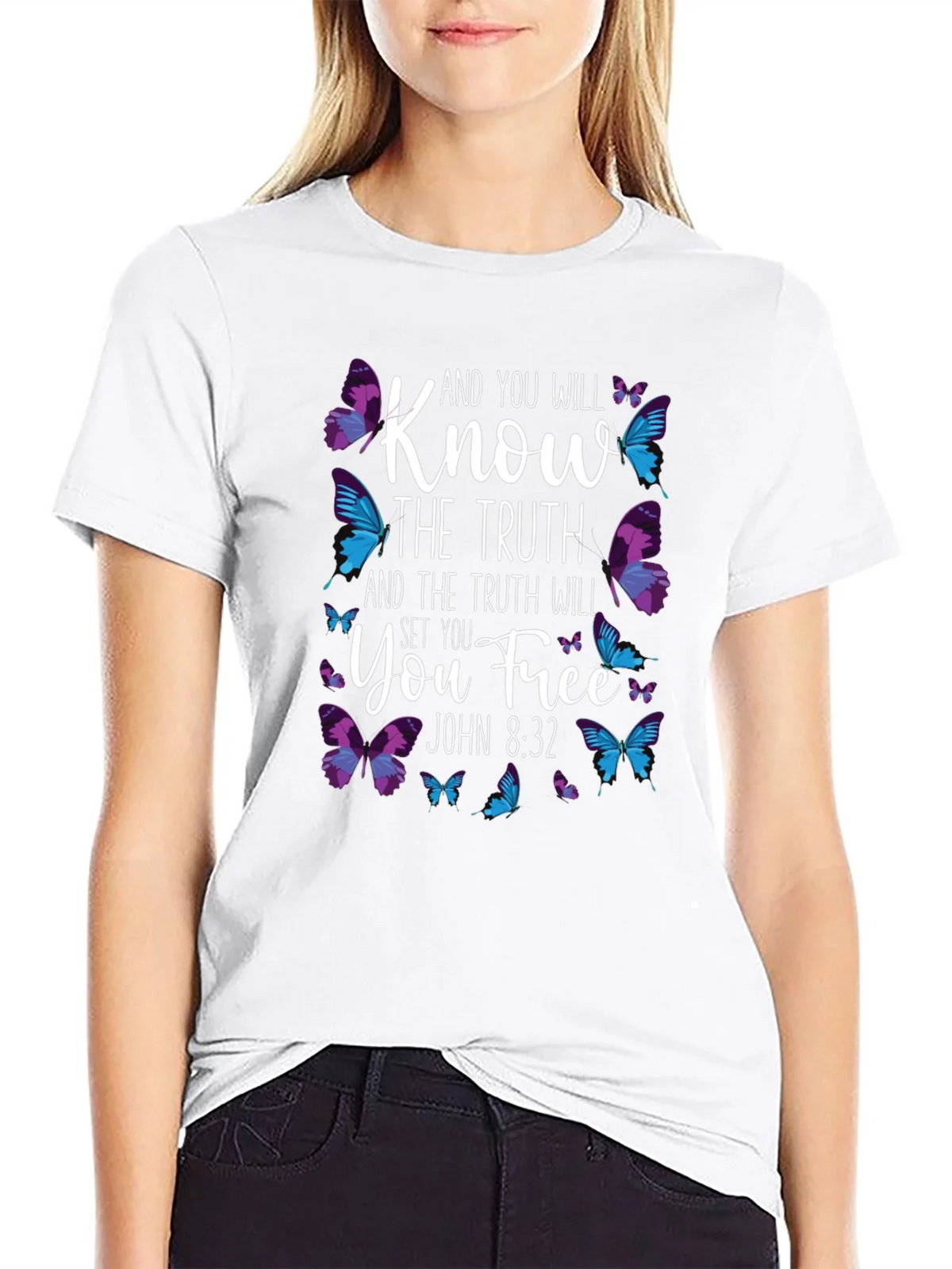 Know The Truth Butterfly T-Shirt product image 11