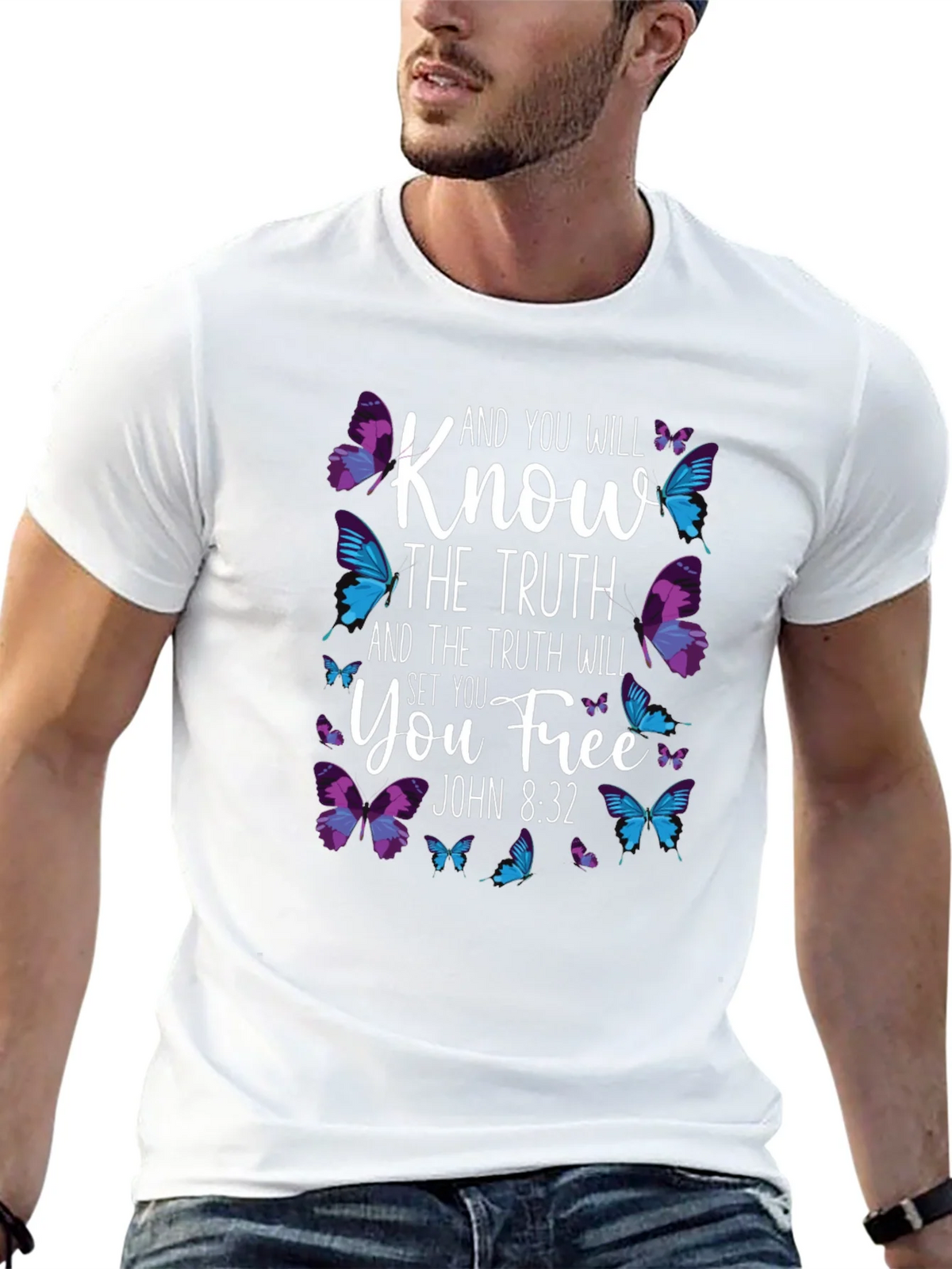 Know The Truth Butterfly T-Shirt product image 4