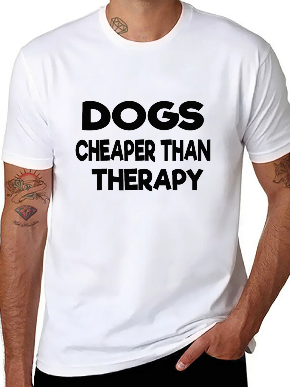 Dogs Cheaper Than Therapy T-Shirt product image 10