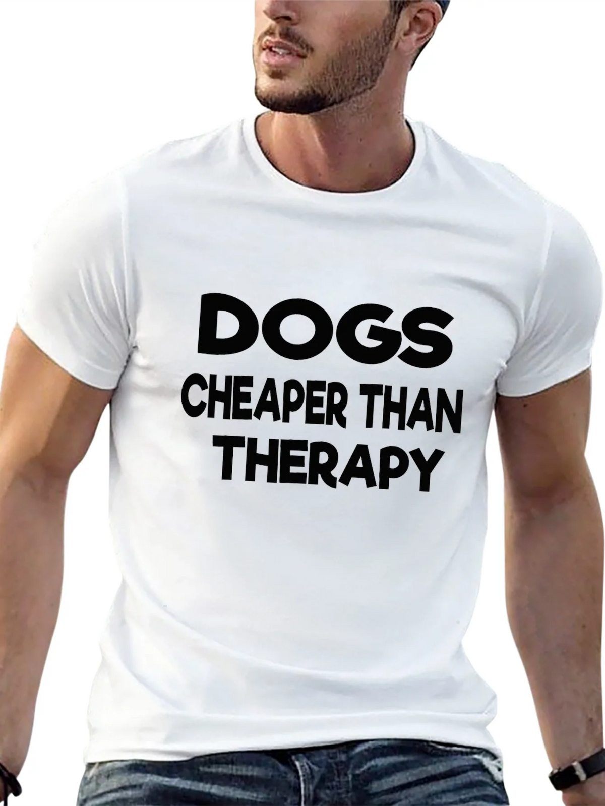 Dogs Cheaper Than Therapy T-Shirt product image 4