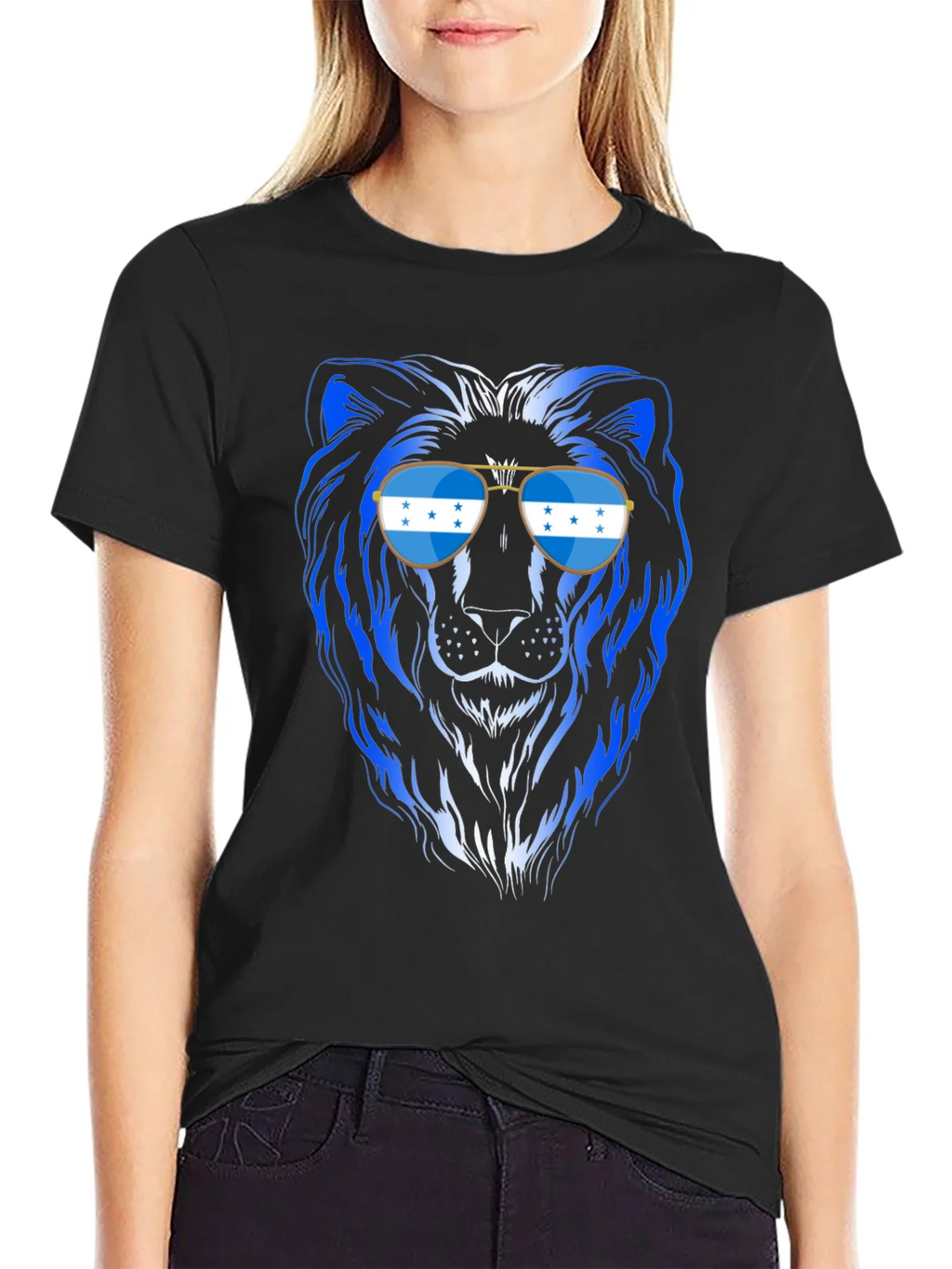Cool Honduras Lion Sunglasses T-Shirt product image 5