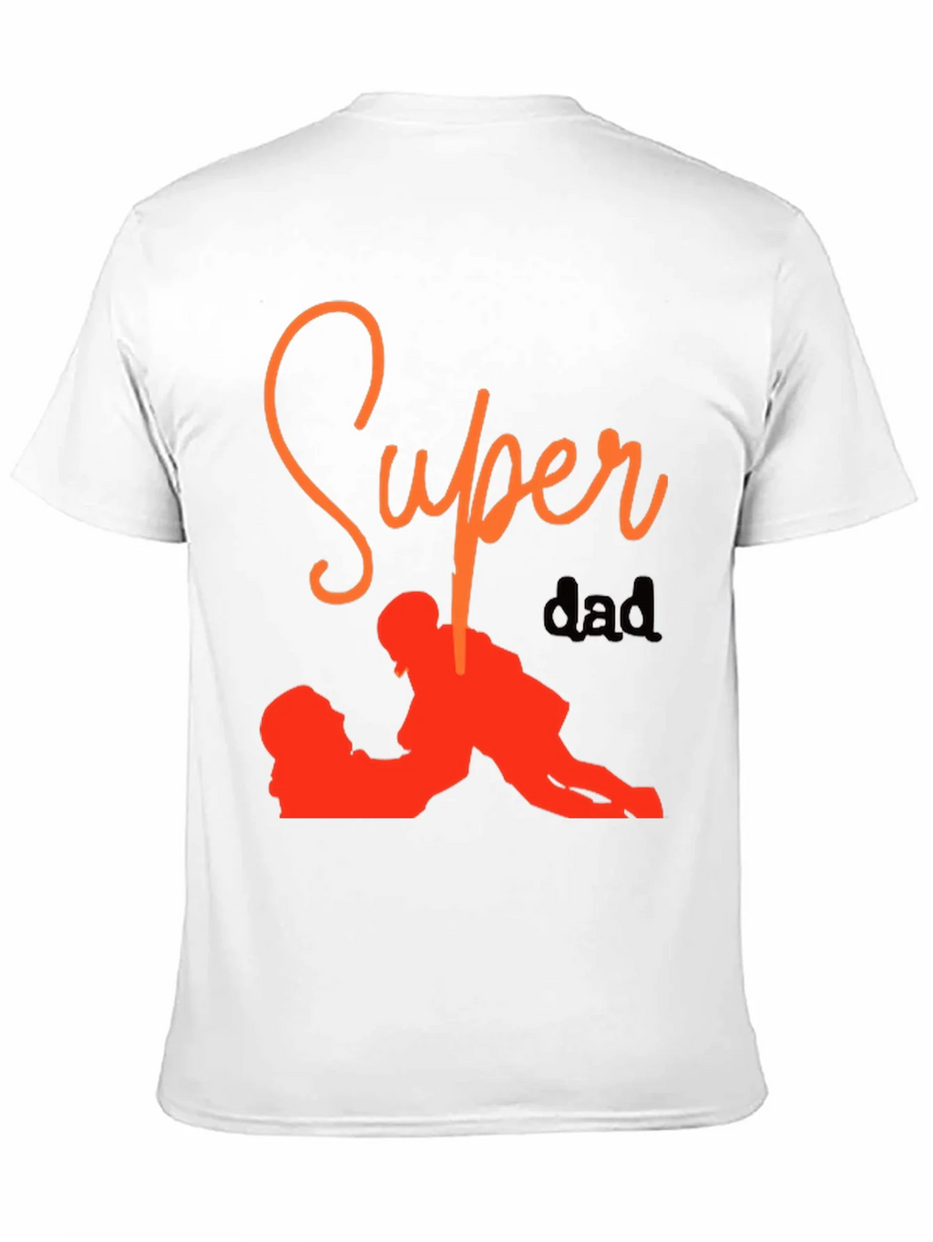 Super Dad Graphic Tee - Black Cotton T-Shirt product image 1