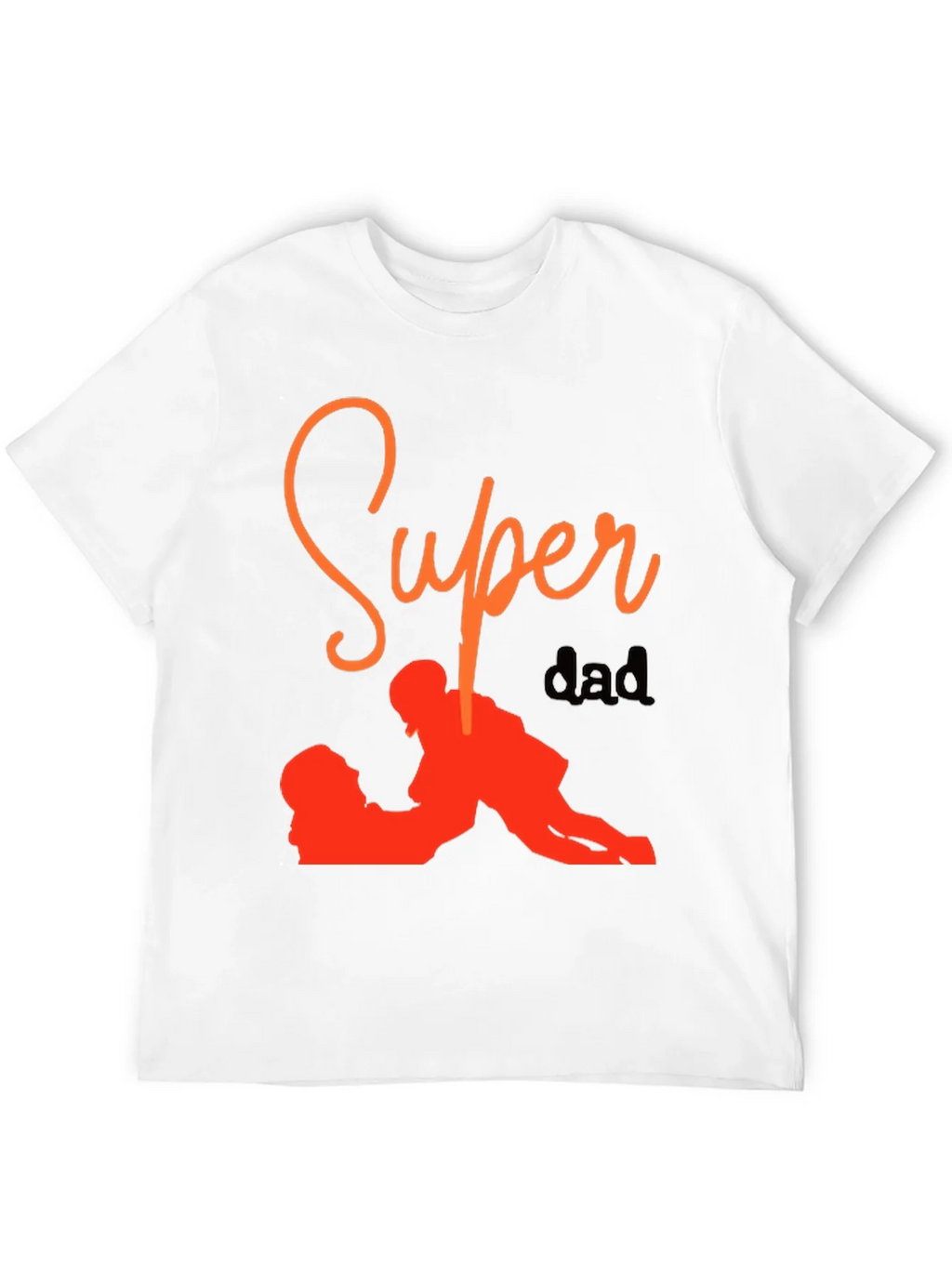 Super Dad Graphic Tee - Black Cotton T-Shirt product image 2