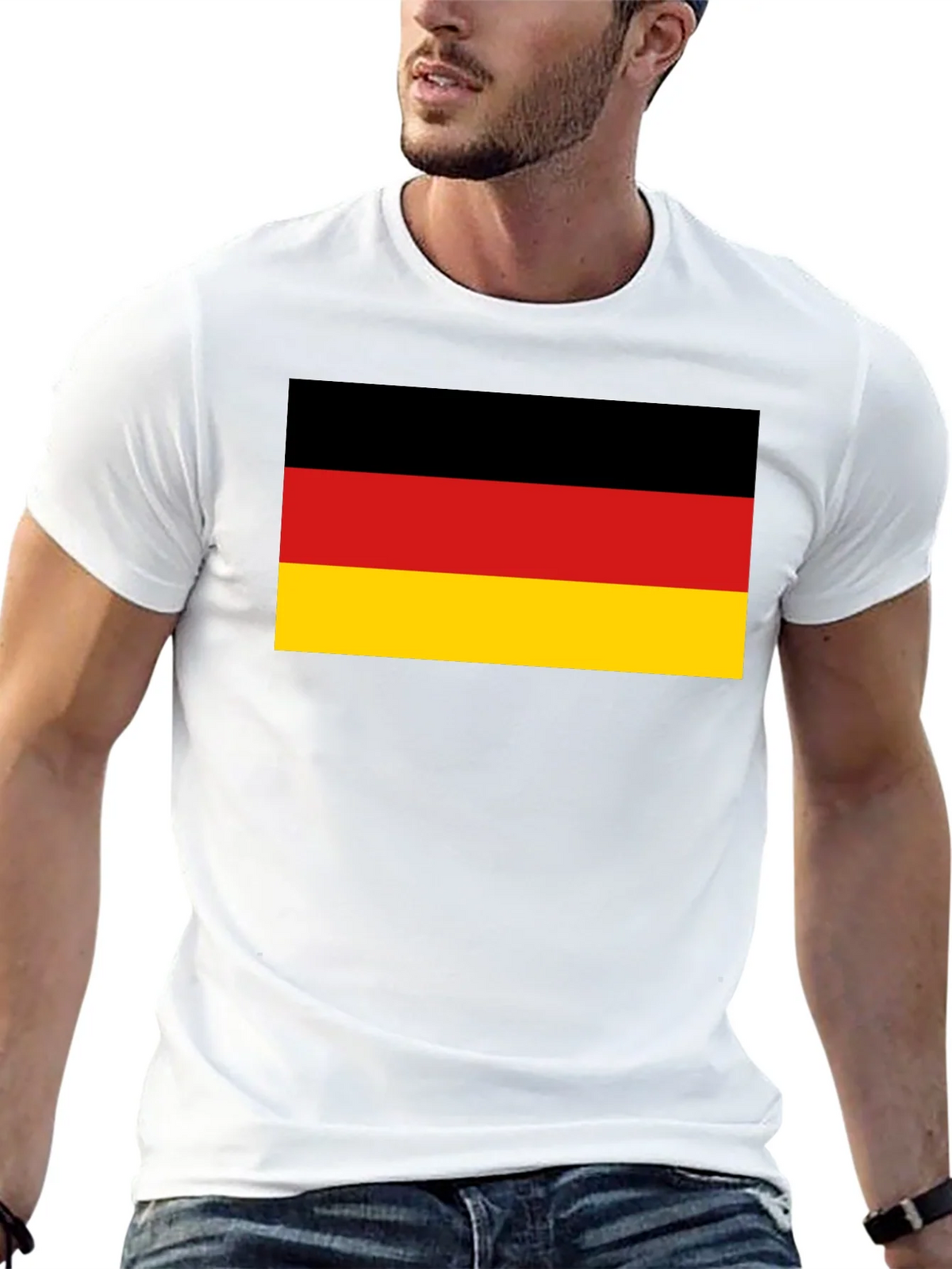 Germany Flag Graphic T-Shirt - Black product image 4