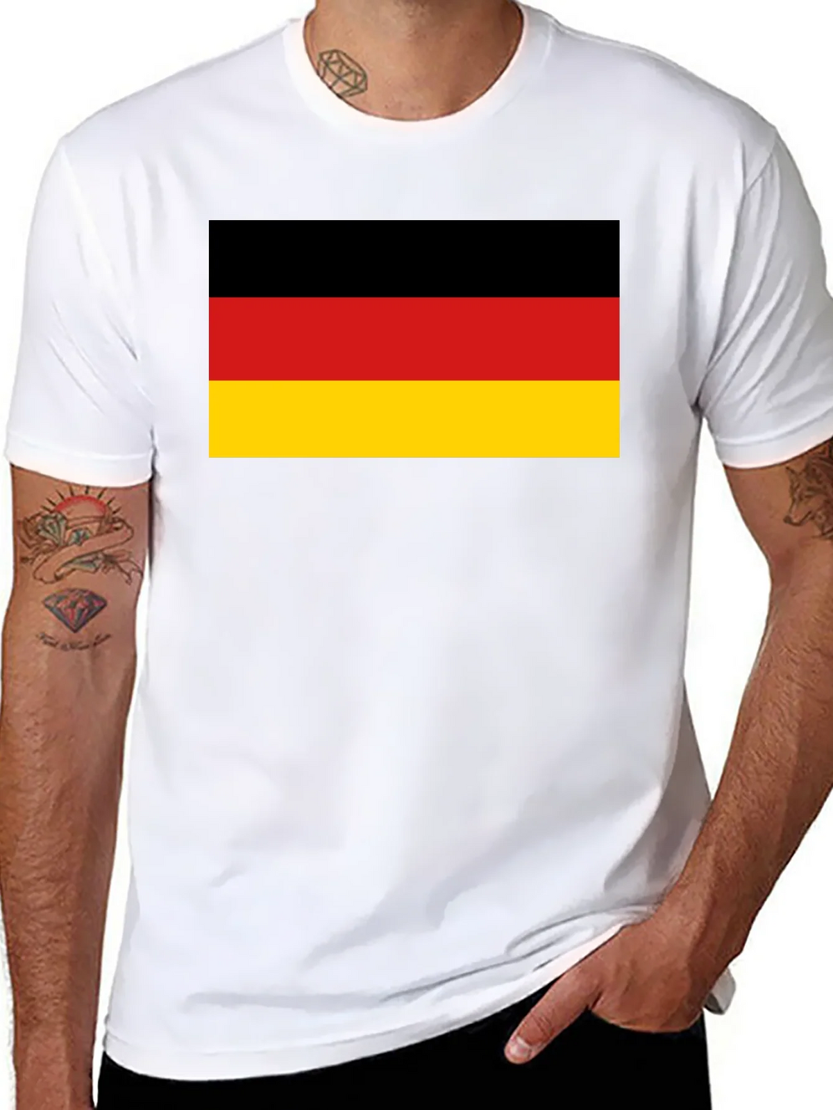 Germany Flag Graphic T-Shirt - Black product image 10