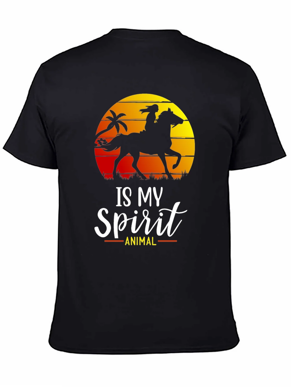 Horse Spirit Animal T-Shirt | Equestrian Silhouette Tee product image 7