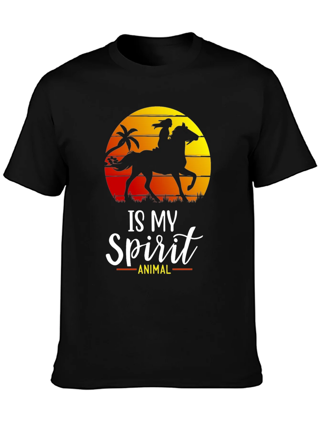 Horse Spirit Animal T-Shirt | Equestrian Silhouette Tee product image 6