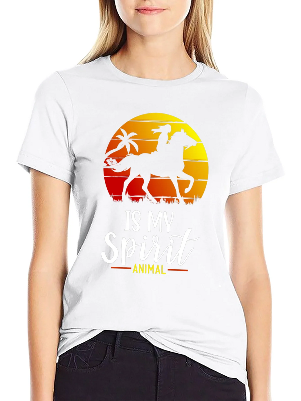 Horse Spirit Animal T-Shirt | Equestrian Silhouette Tee product image 11