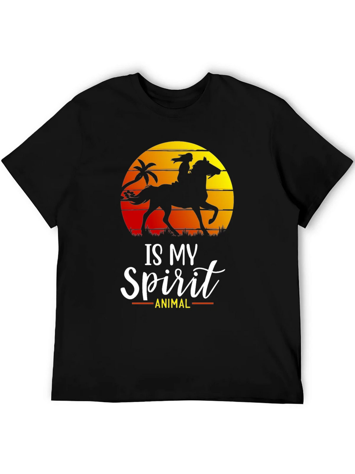 Horse Spirit Animal T-Shirt | Equestrian Silhouette Tee product image 8