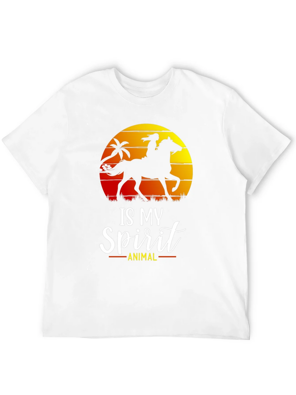 Horse Spirit Animal T-Shirt | Equestrian Silhouette Tee product image 3
