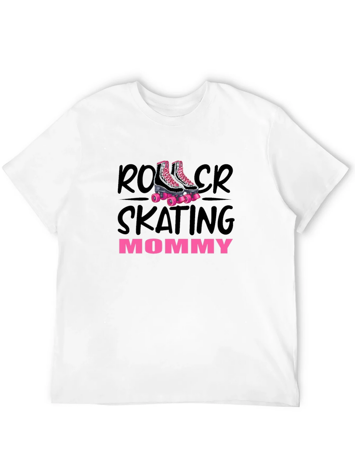 Roller Skating Mommy T-Shirt Black product image 3