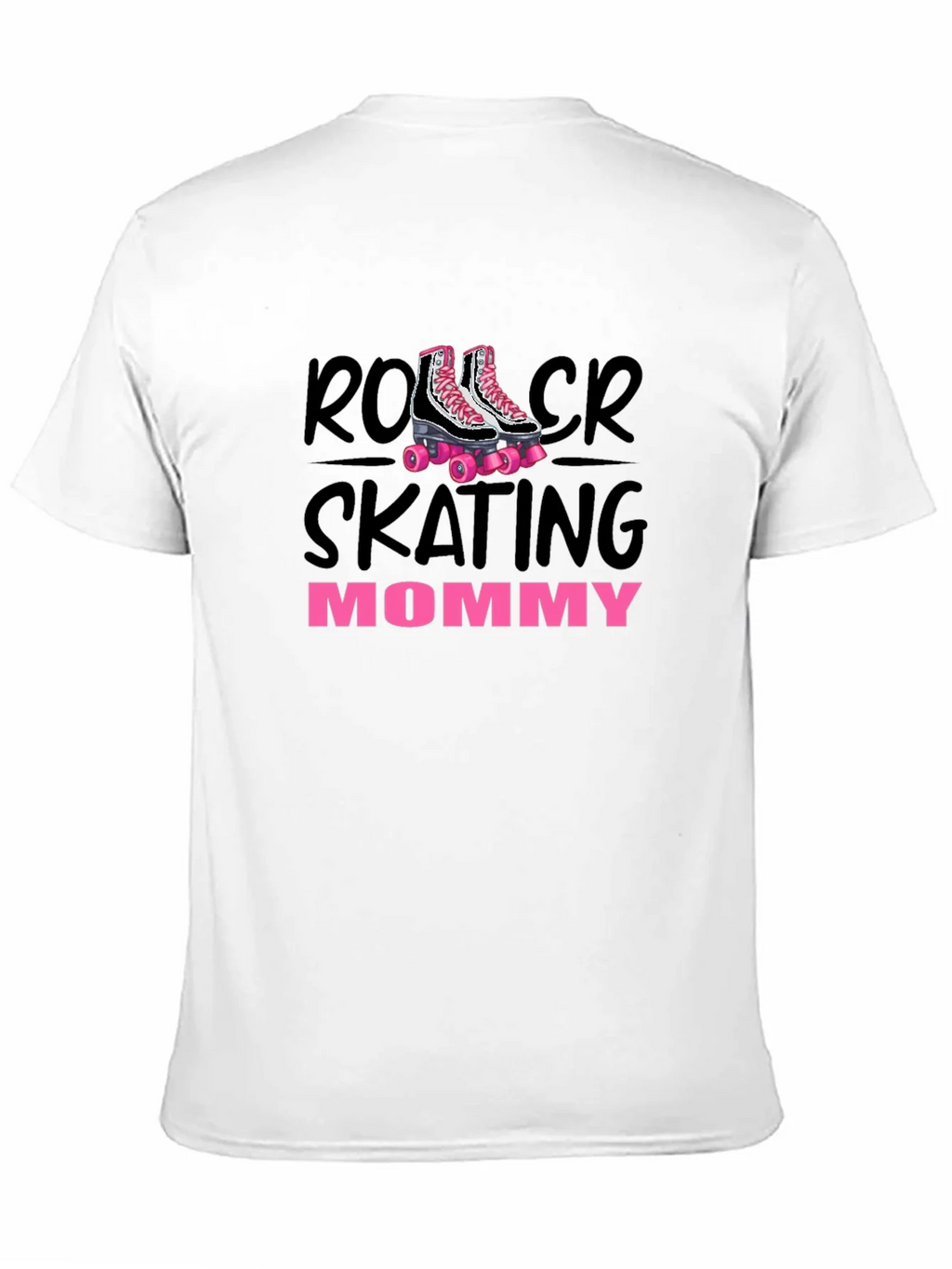 Roller Skating Mommy T-Shirt Black product image 2