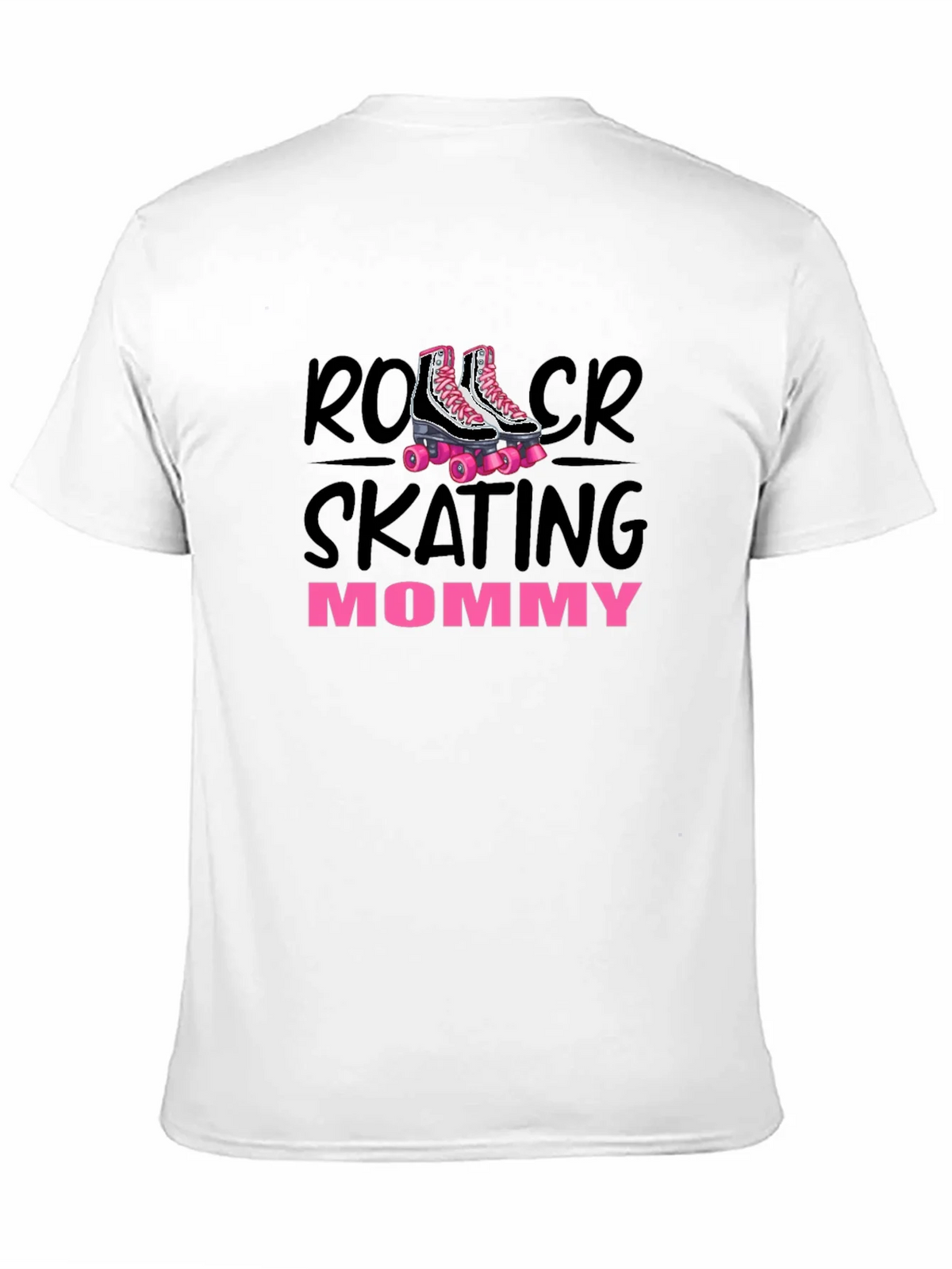 Roller Skating Mommy T-Shirt Black product image 2