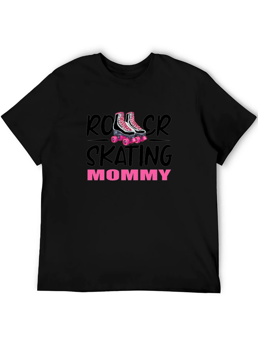 Roller Skating Mommy T-Shirt Black product image 8