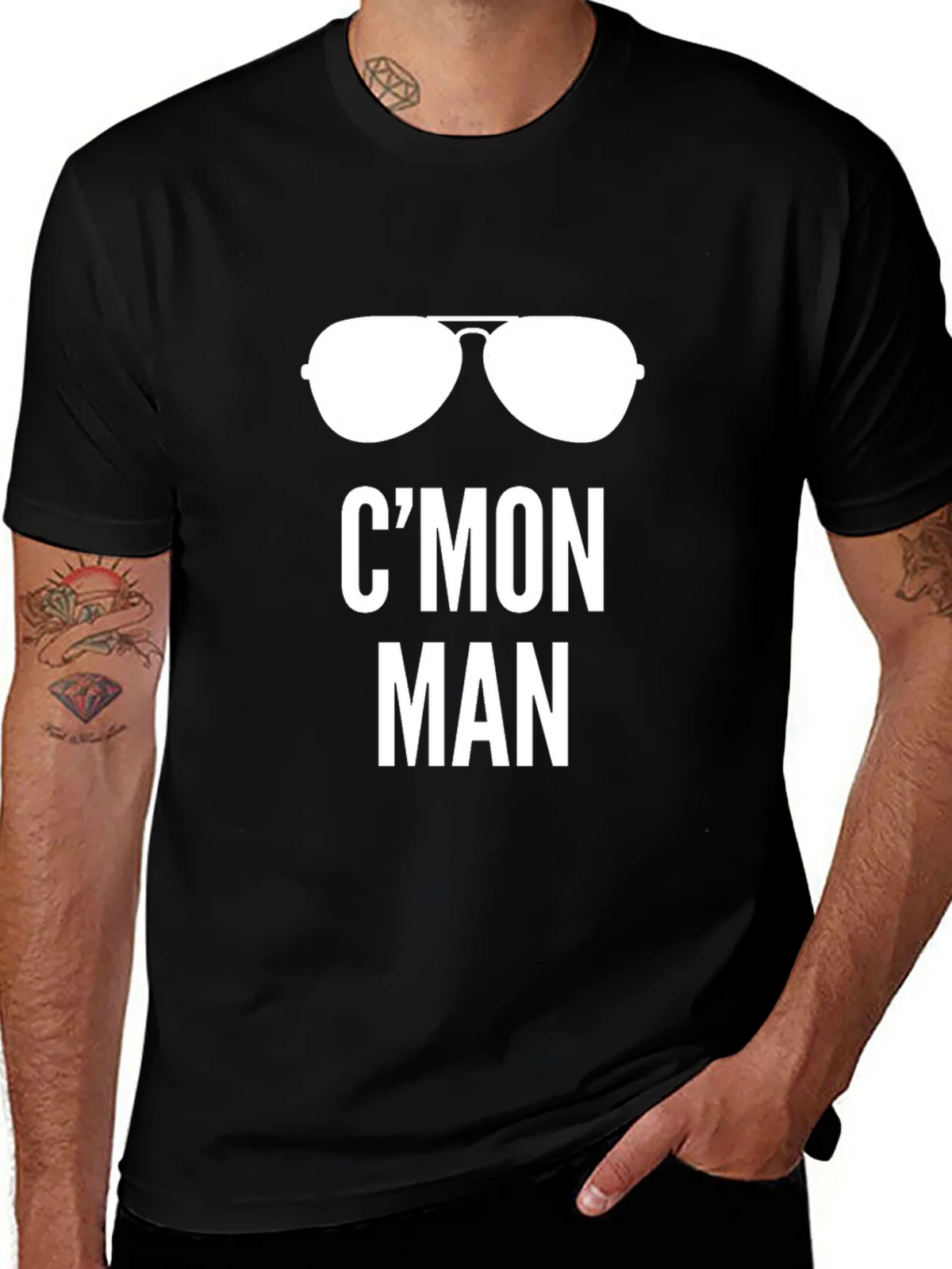 Cmon Man T-Shirt - Aviator Sunglasses Graphic Tee product image 1