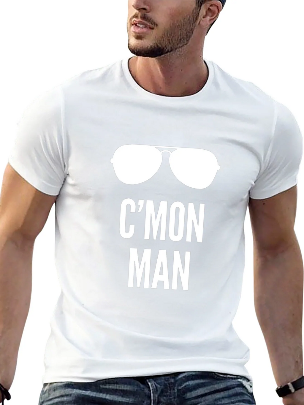 Cmon Man T-Shirt - Aviator Sunglasses Graphic Tee product image 4