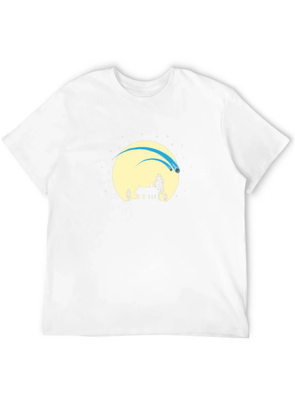 Silhouette Comet Moon Black T-Shirt product image 3
