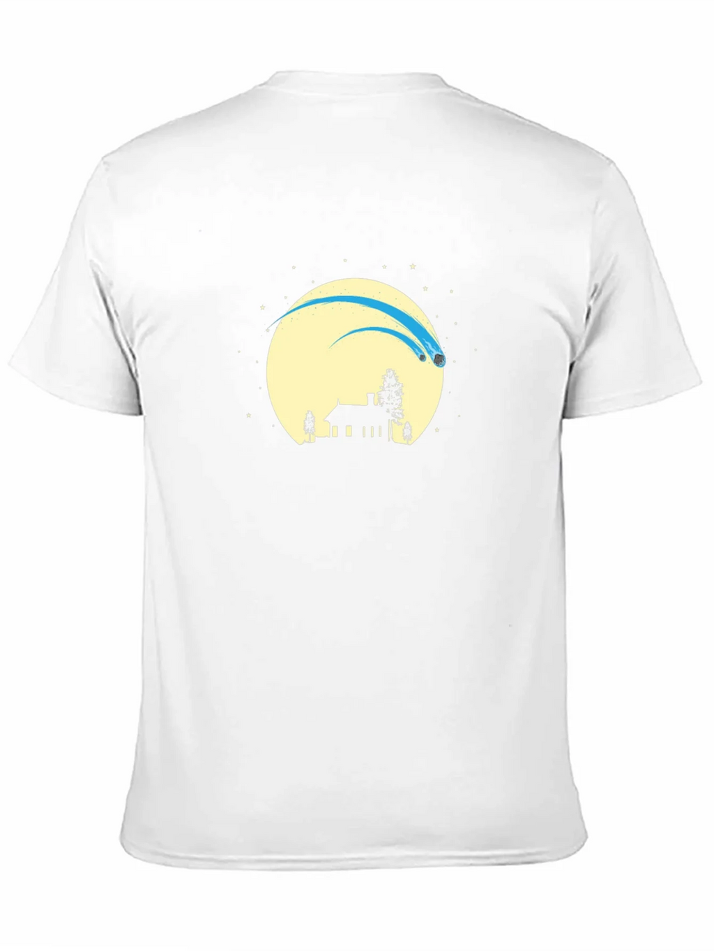 Silhouette Comet Moon Black T-Shirt product image 2
