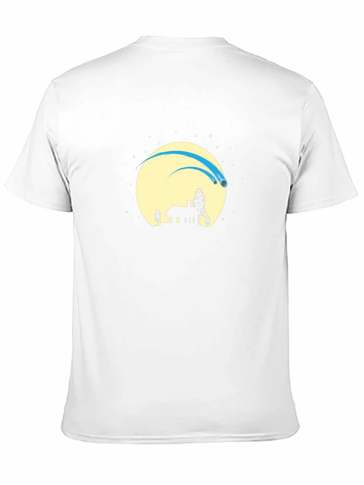 Silhouette Comet Moon Black T-Shirt product image 2