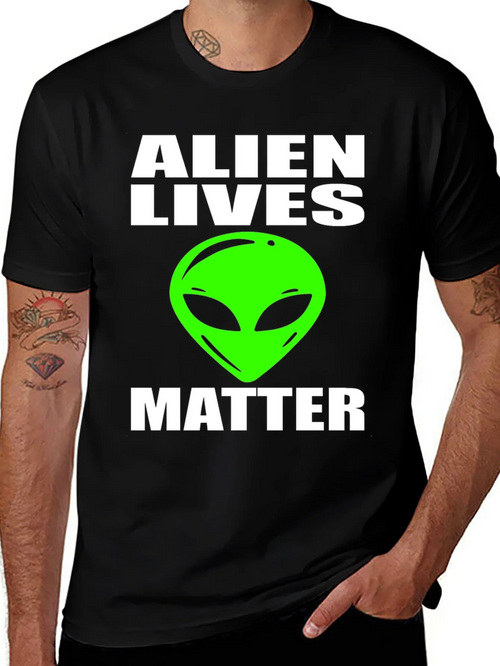 Alien Lives Matter Graphic Tee - Black product image 1