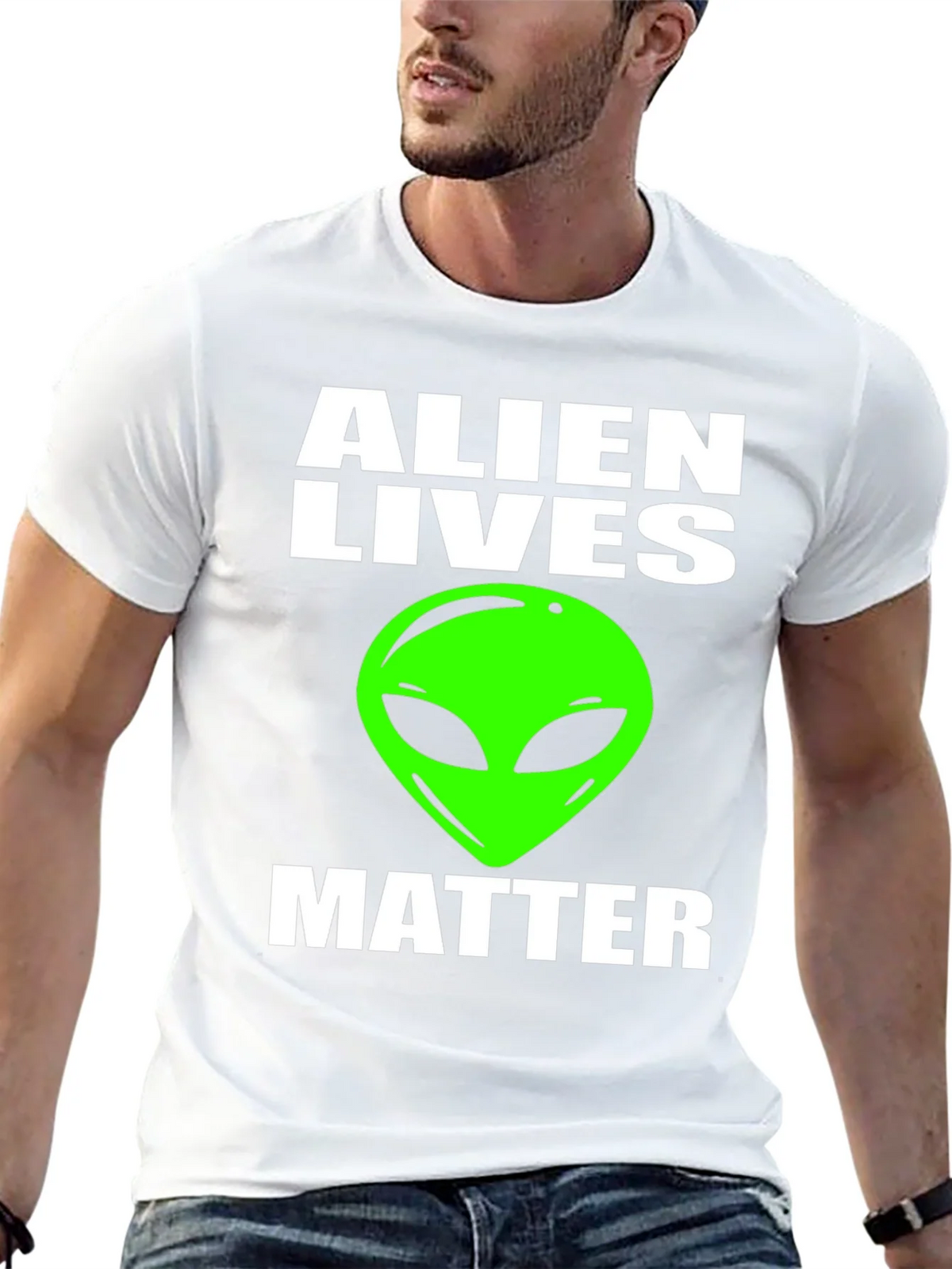 Alien Lives Matter Graphic Tee - Black product image 4