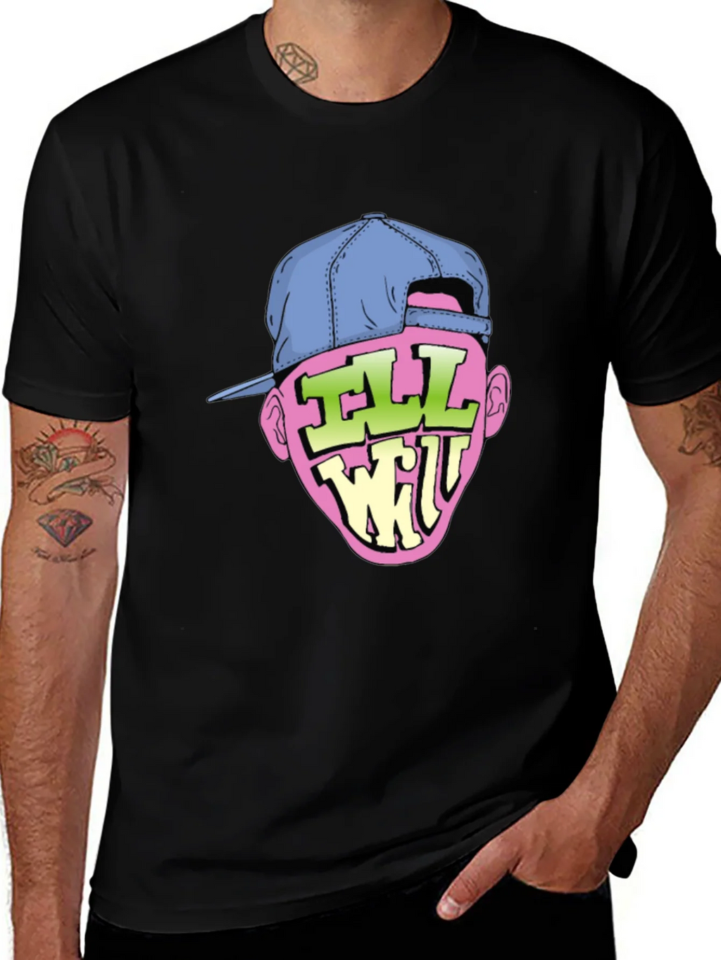 Ill Will Graphic Tee - Black Cotton T-Shirt product image 1