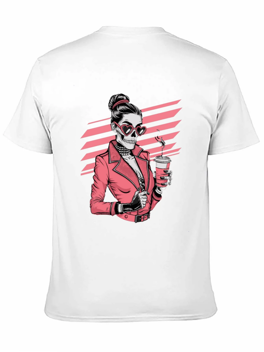 Skull Coffee Lover Graphic Tee - Black T-Shirt product image 2