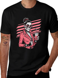 Skull Coffee Lover Graphic Tee - Black T-Shirt product image 1