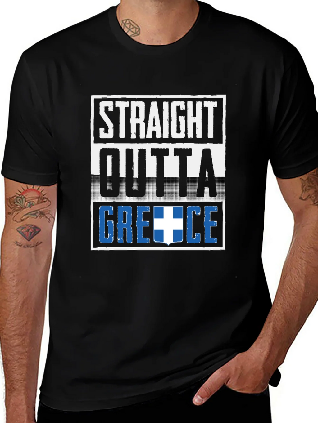 Straight Outta Greece T-Shirt product image 1