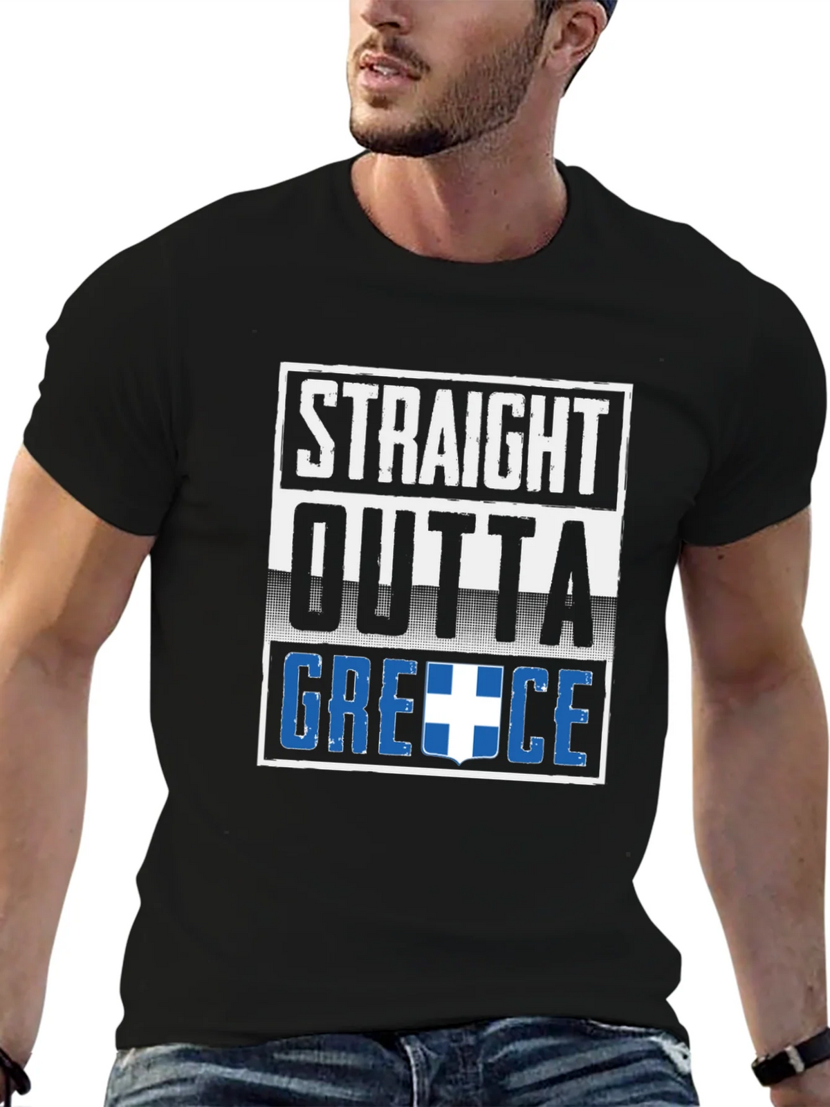 Straight Outta Greece T-Shirt product image 9